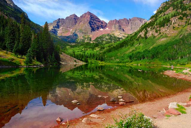 The Maroon Bells In Summer