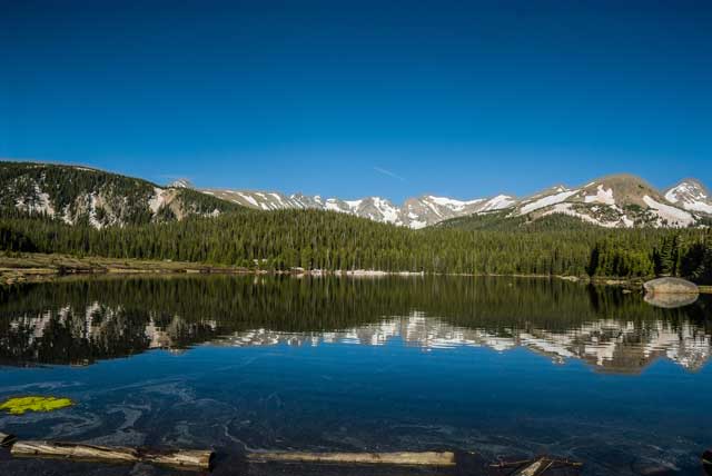 Brainard Lake and pond scum